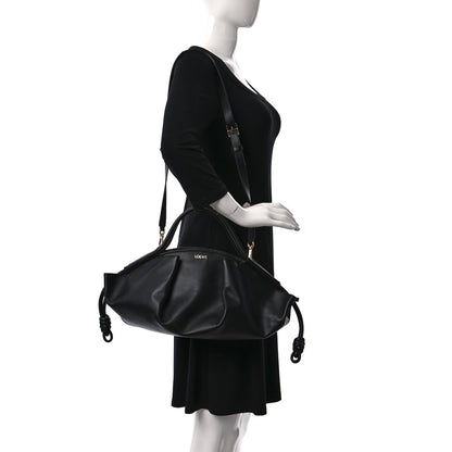 Loewe Shiny Nappa Calfskin Paseo Bag Black 2 of 11