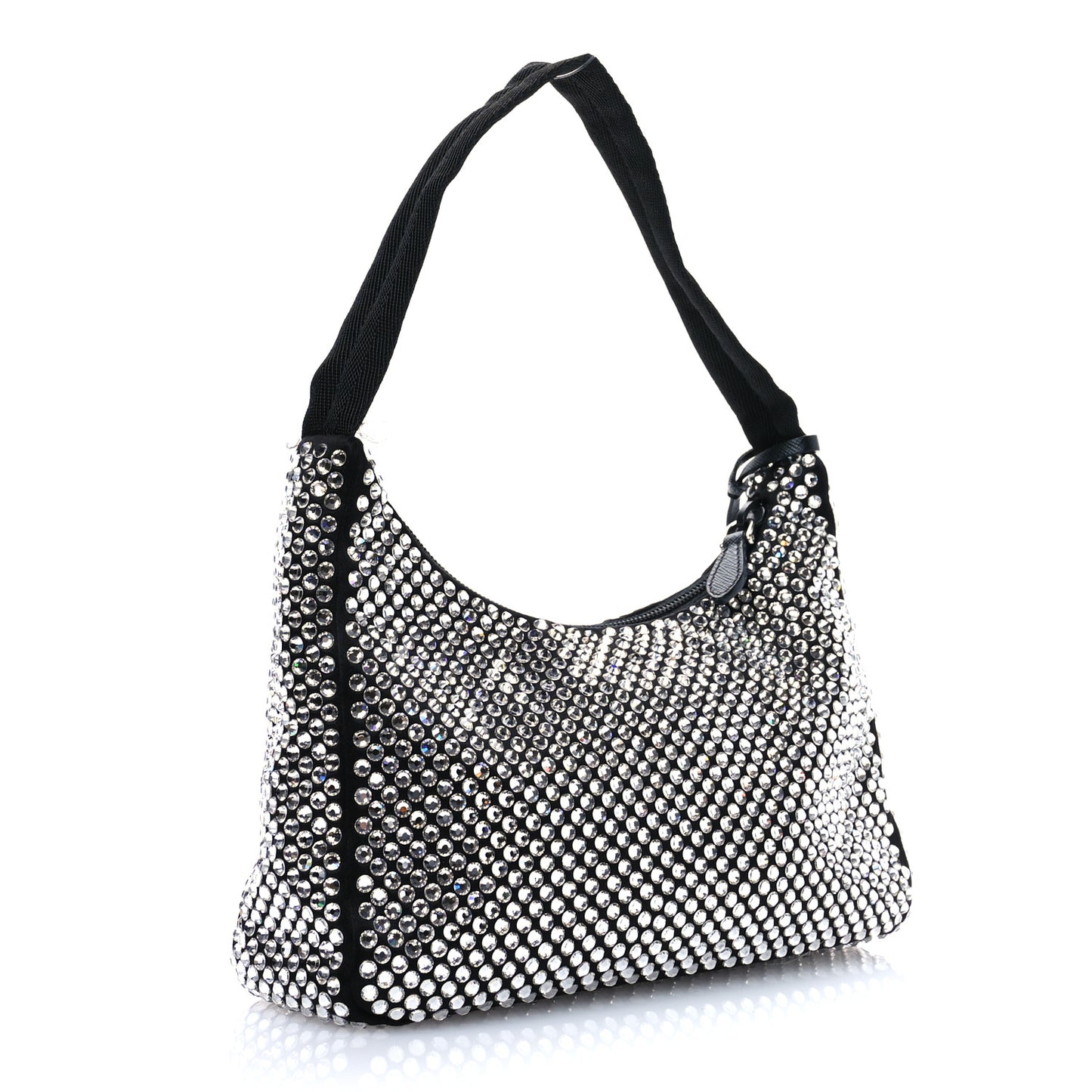 Satin Crystal Mini Re-Edition 2000 Bag Cristal