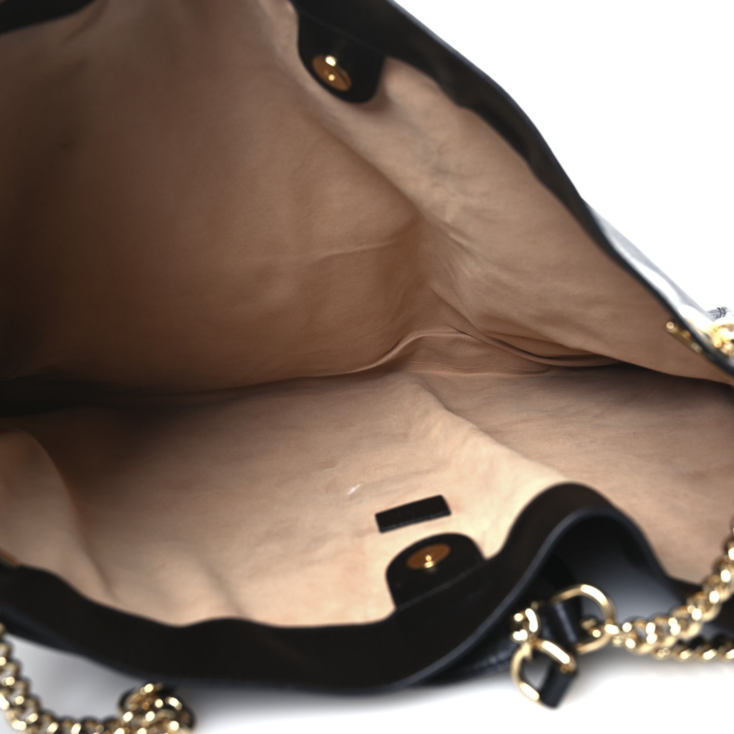 Calfskin Maxi Rajah Chain Tote Black