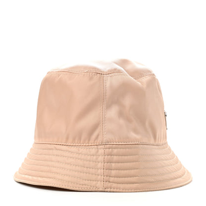 Prada Re-Nylon Metal Triangle Logo Womens Bucket Hat L Cammeo 6 of 11