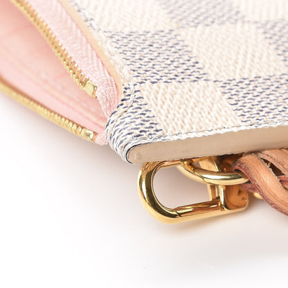 Louis Vuitton Damier Azur Neverfull MM GM Pochette Rose Ballerine 13 of 14