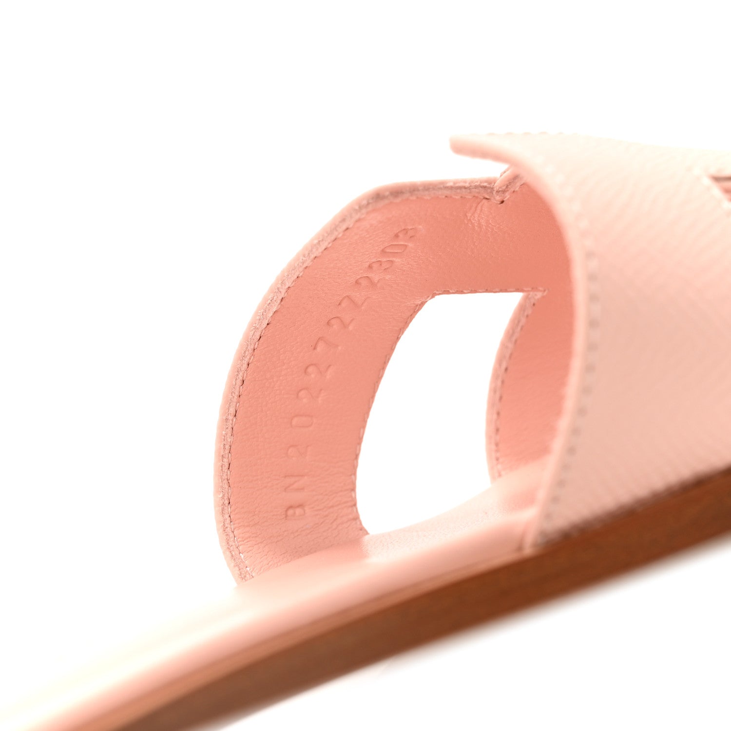 Hermes Epsom Oran Sandals 37 Rose Pale 9 of 10