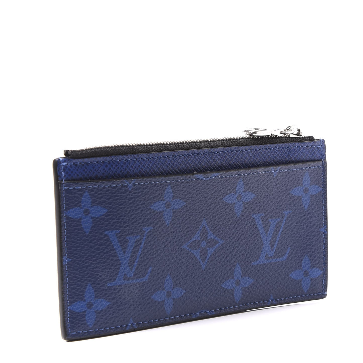 Monogram Taiga Coin Card Holder Cobalt