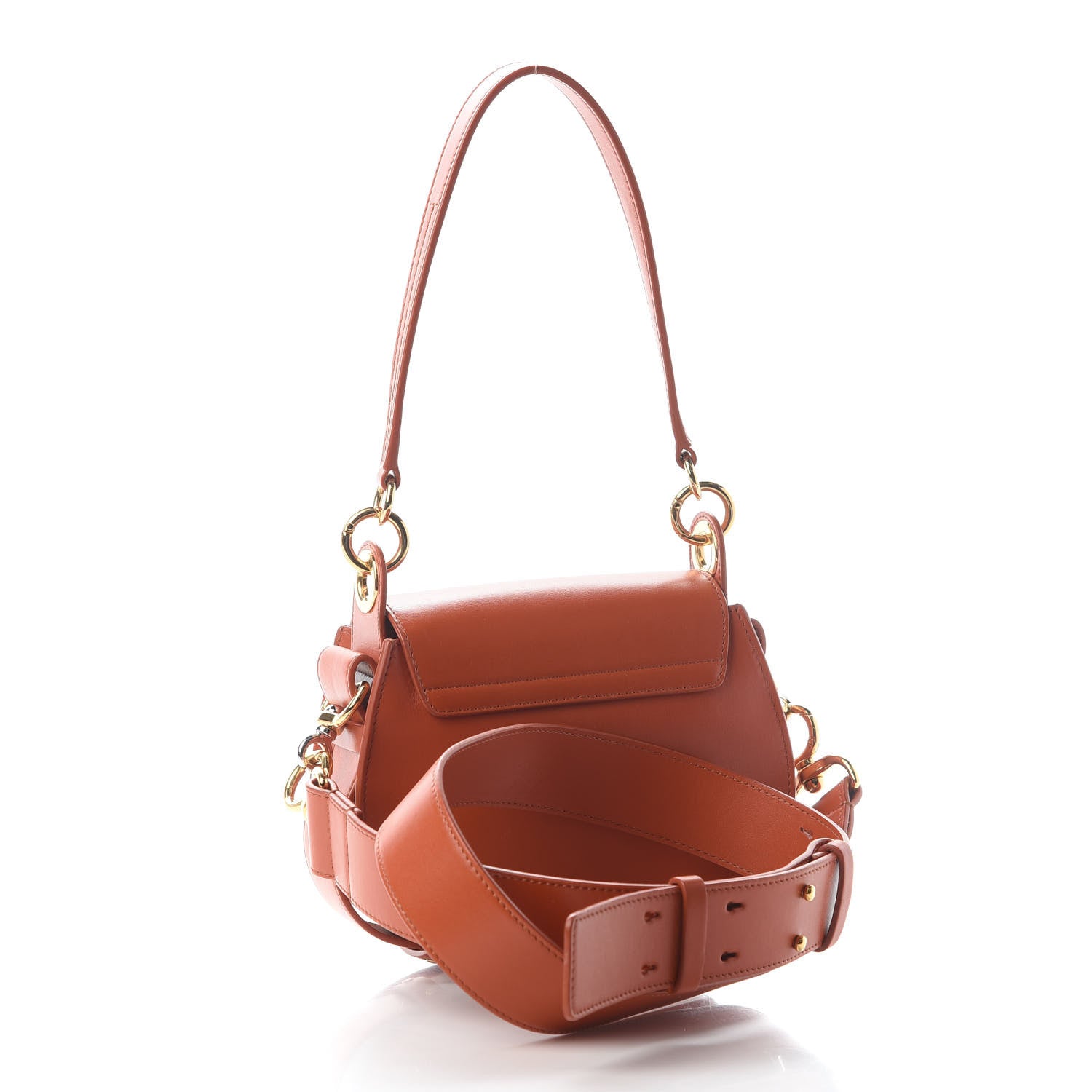 Chloe Calfskin Small Tess Bag Sepia Brown 2 of 7