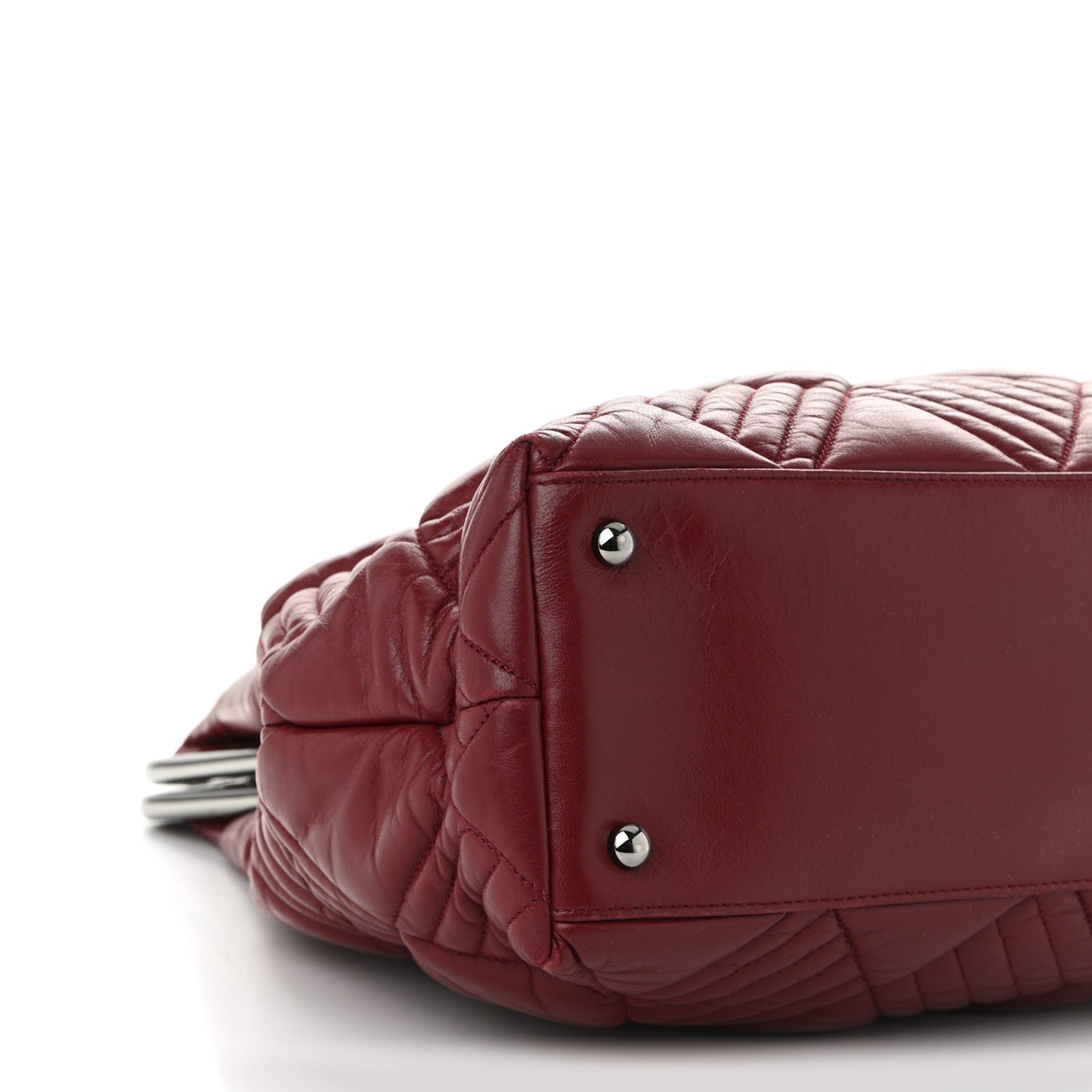 Lambskin Large In and Out Tote  Red