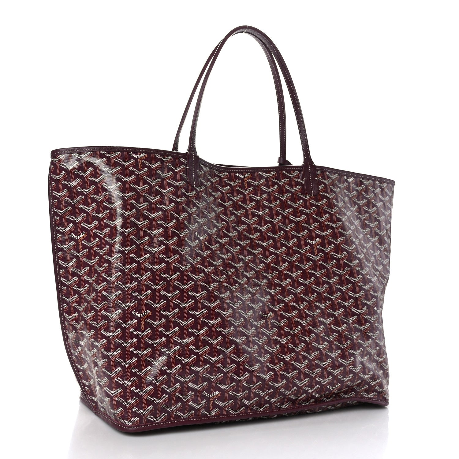 Goyard Goyardine Reversible Anjou GM Burgundy 4 of 14