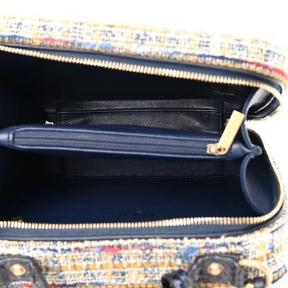 Chanel Tweed Snakeskin Quilted Medium CC Filigree Vanity Case Multicolor 5 of 16