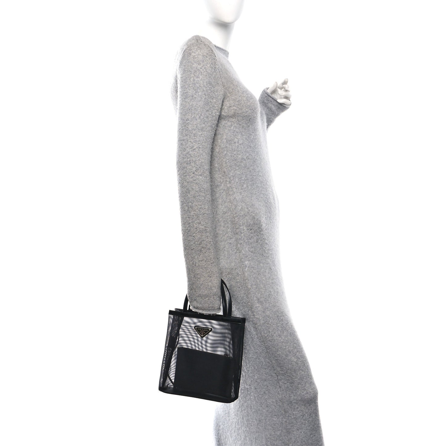 Mesh Small Tote Bag Black
