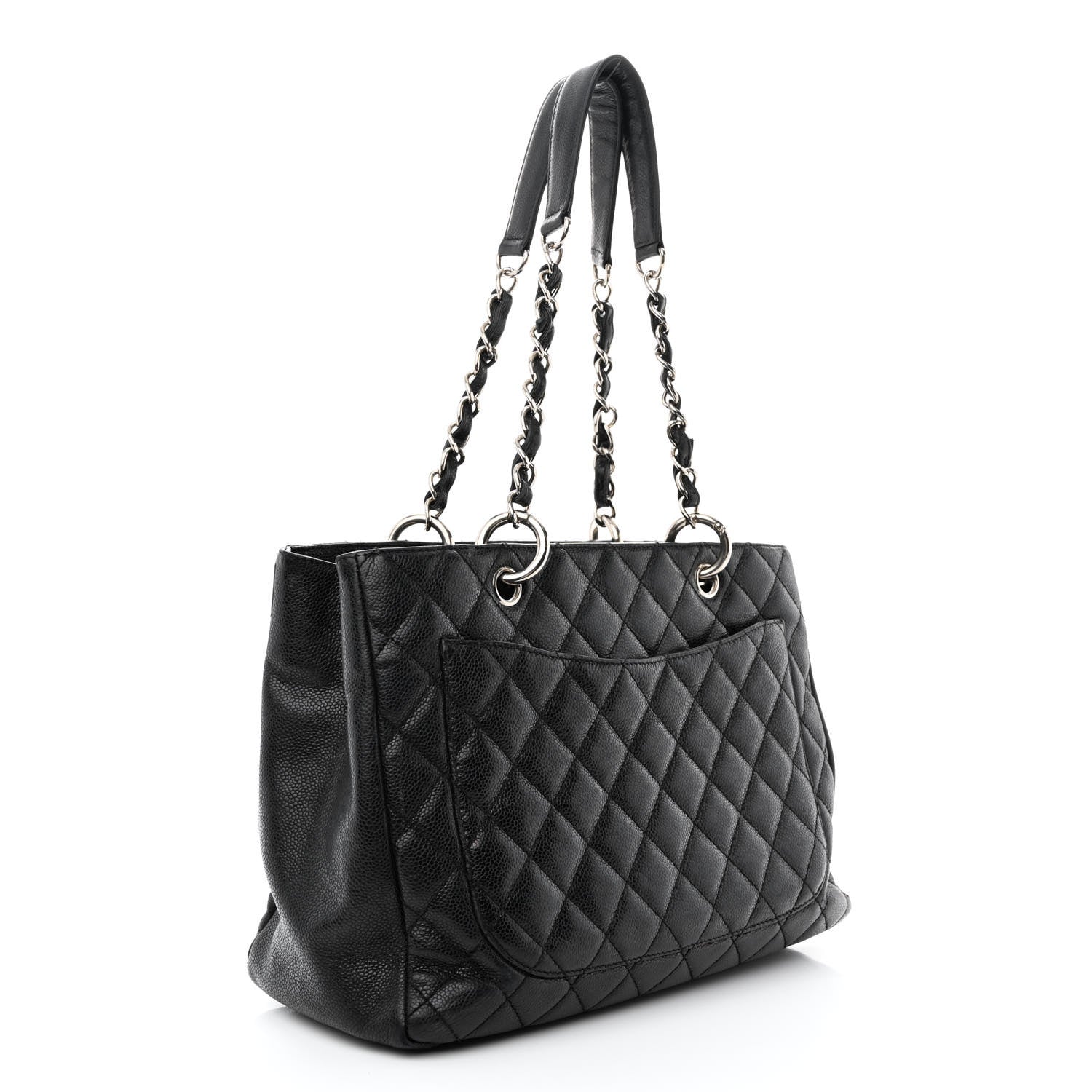 Chanel Caviar Quilted Grand Shopping Tote GST Black 3 of 13