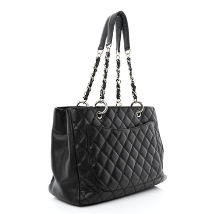 Chanel Caviar Quilted Grand Shopping Tote GST Black 3 of 13