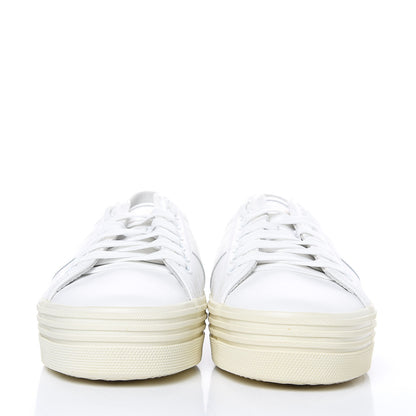 Saint Laurent Calfskin Court Sneakers 39 Off White 2 of 8