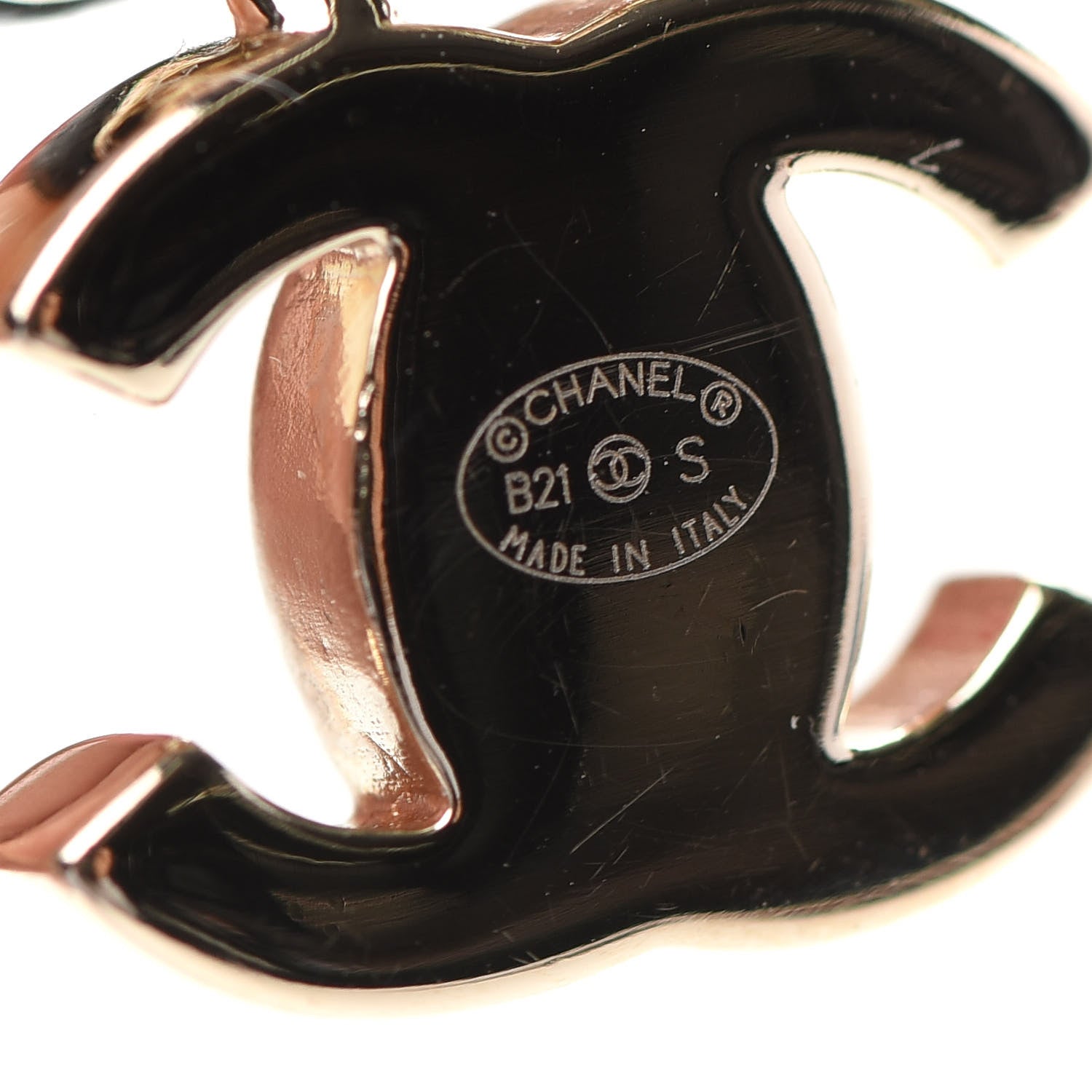 Chanel Lambskin CC Turnlock Drop Earrings Gold Black 4 of 5