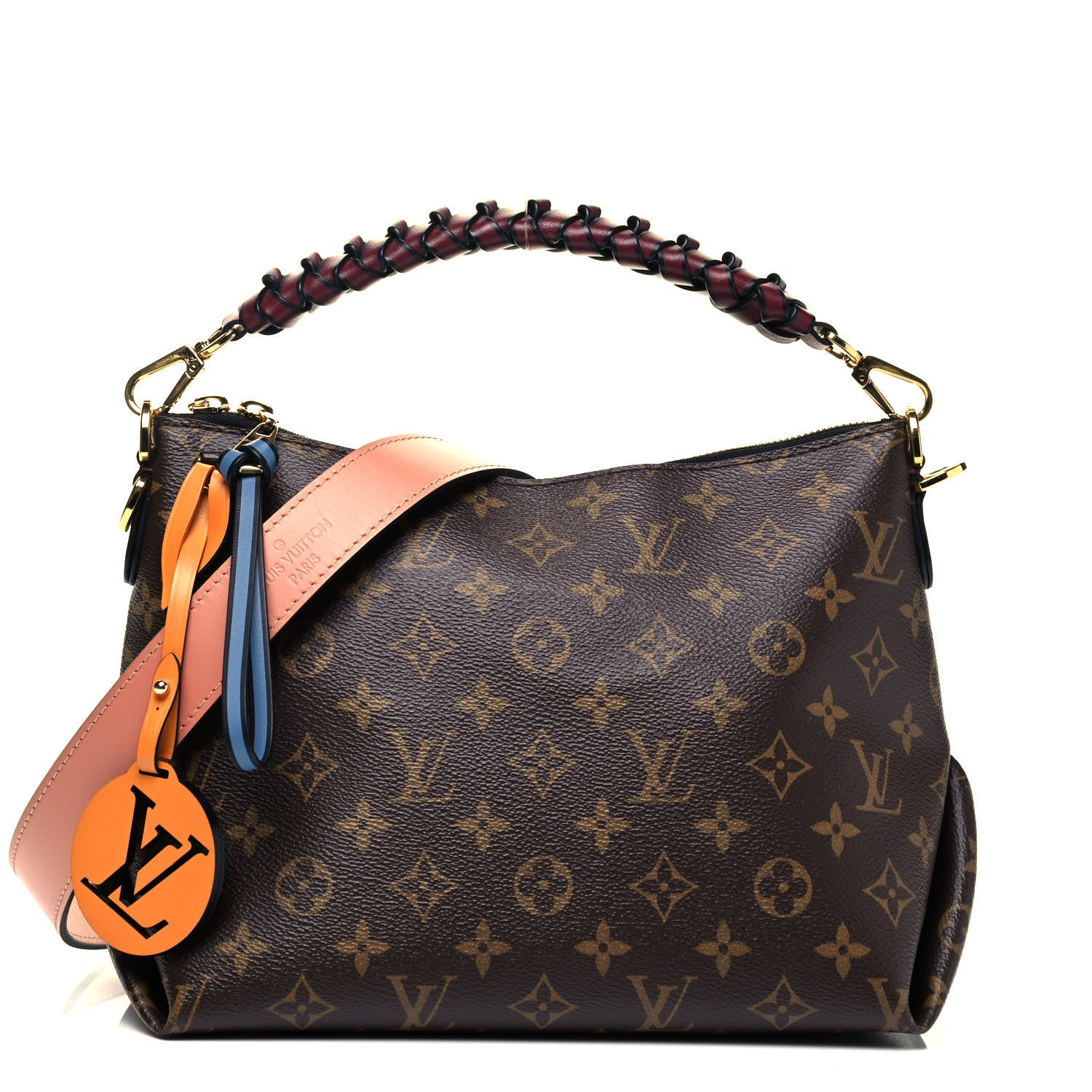 Louis Vuitton Monogram Beaubourg Hobo Mini Bordeaux Red Peach Safran Blue Jean Blue 1 of 10