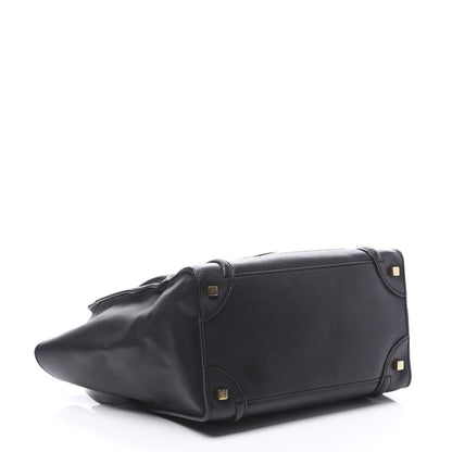 Celine Smooth Calfskin Mini Luggage Black 3 of 12