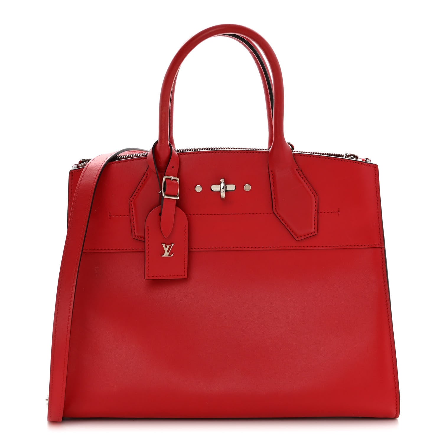 Louis Vuitton Taurillon City Steamer MM Rubis 1 of 24