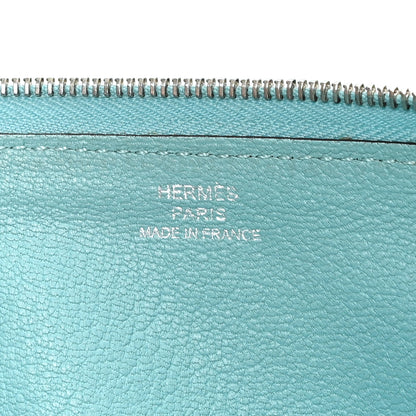 Hermes Togo Azap Wallet  Bleu Atoll 6 of 7