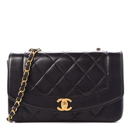 Chanel Lambskin Quilted Small Single Flap Bag Black 1 of 10