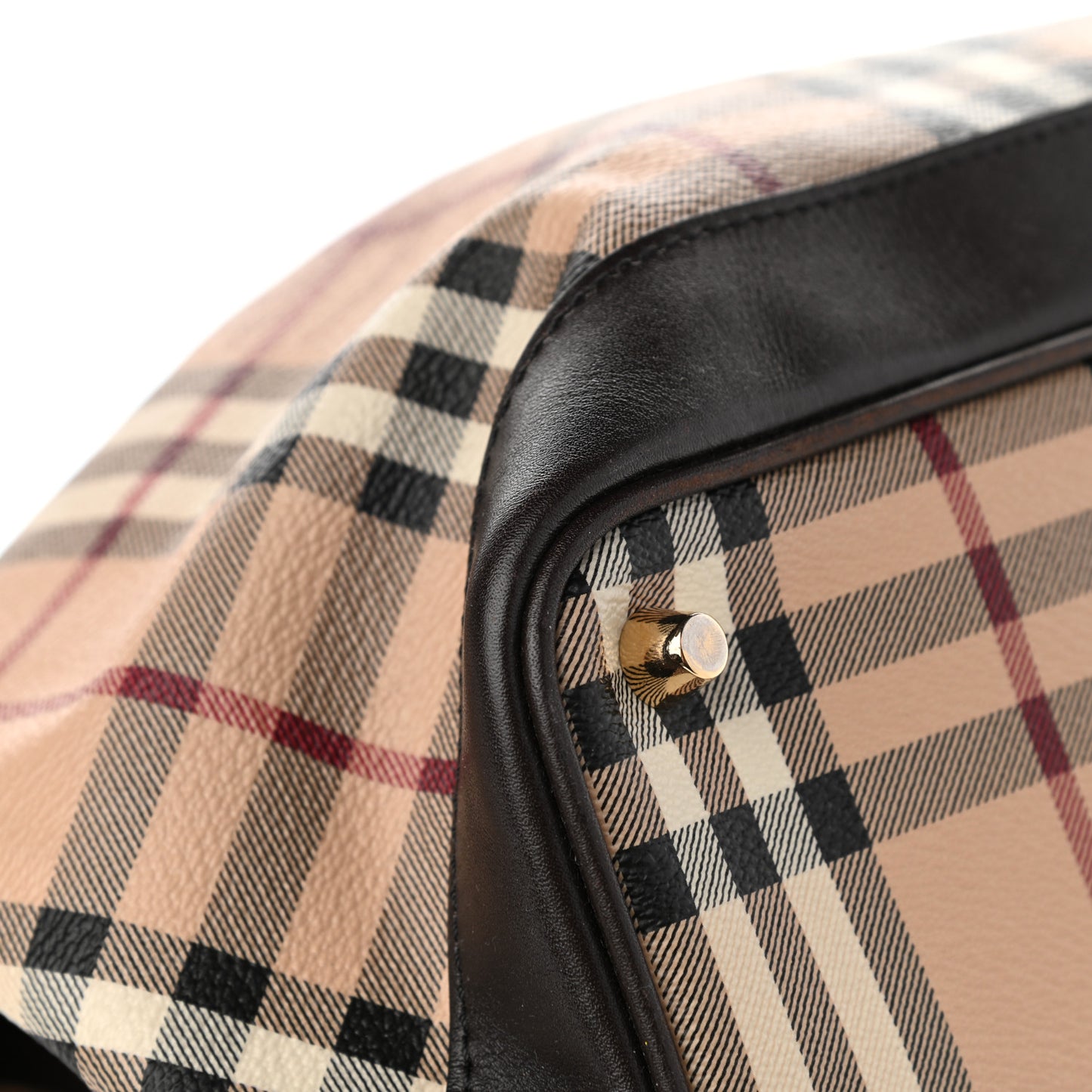 Haymarket Check Medium Golderton Tote Chocolate