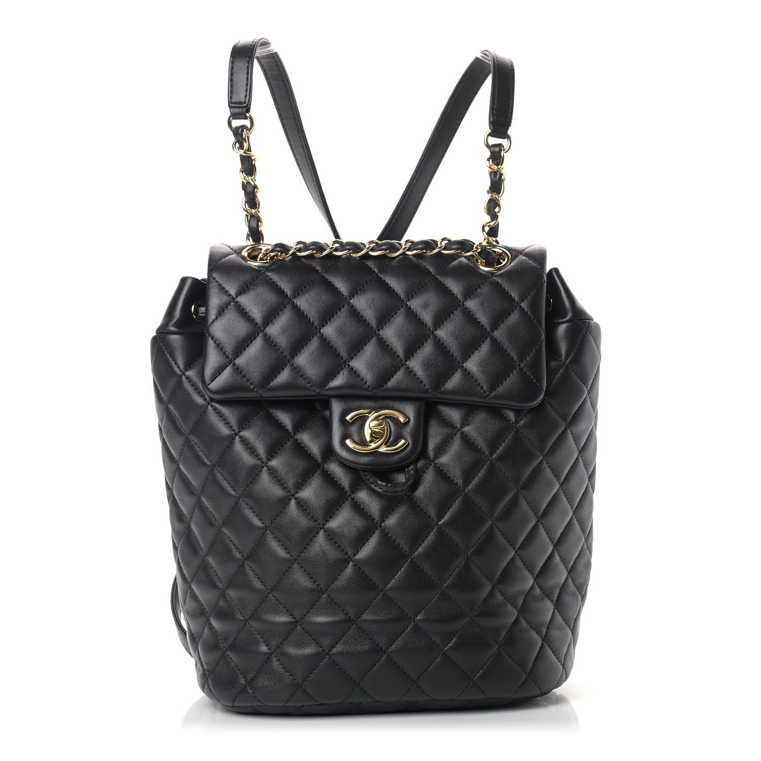 Chanel Lambskin Quilted Small Urban Spirit Backpack Black 1 of 12