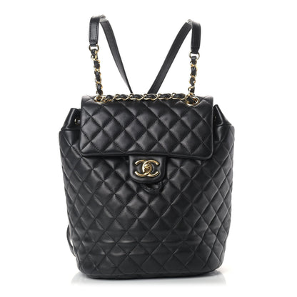 Chanel Lambskin Quilted Small Urban Spirit Backpack Black 1 of 12