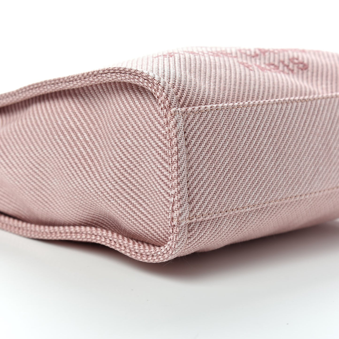 Mixed Fibers Calfskin Mini Deauville Tote Rose Pink