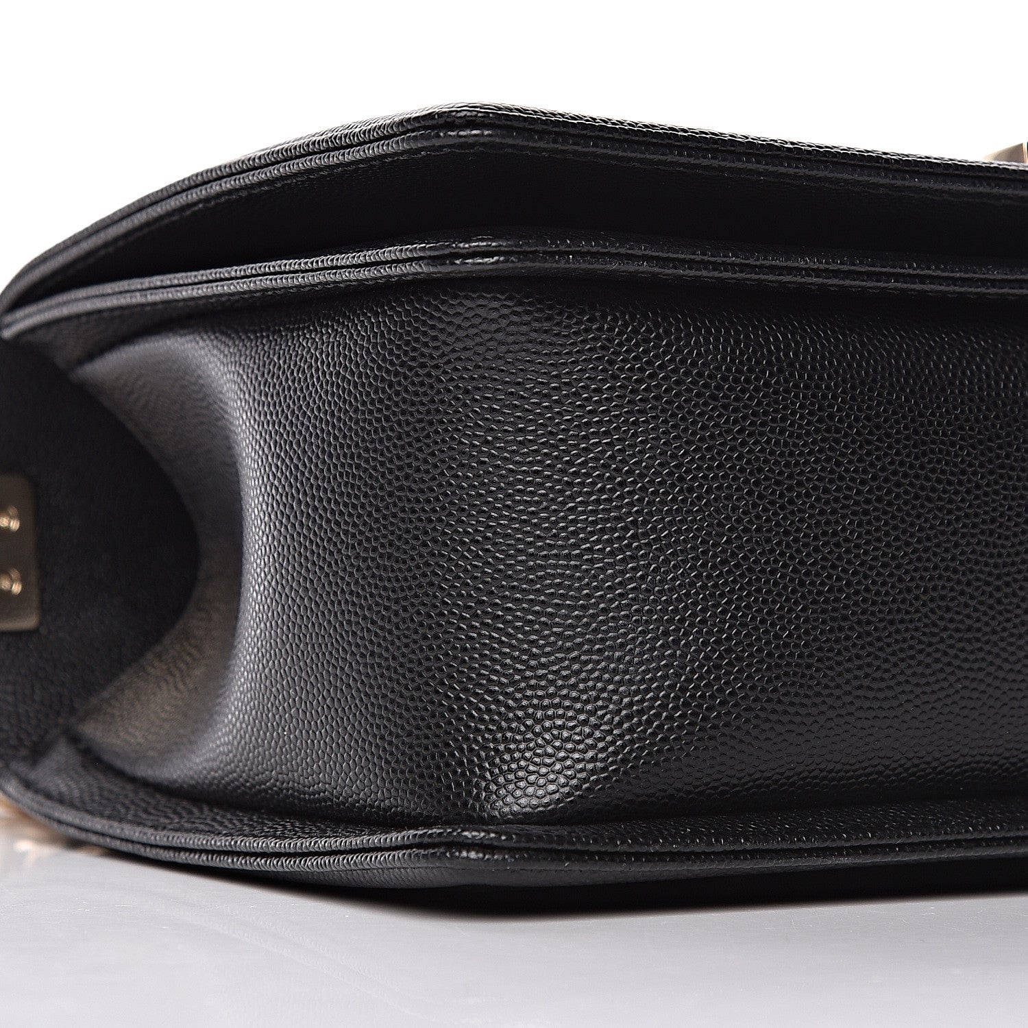 Chanel Caviar Chevron Quilted Medium Boy Flap Black 8 of 12