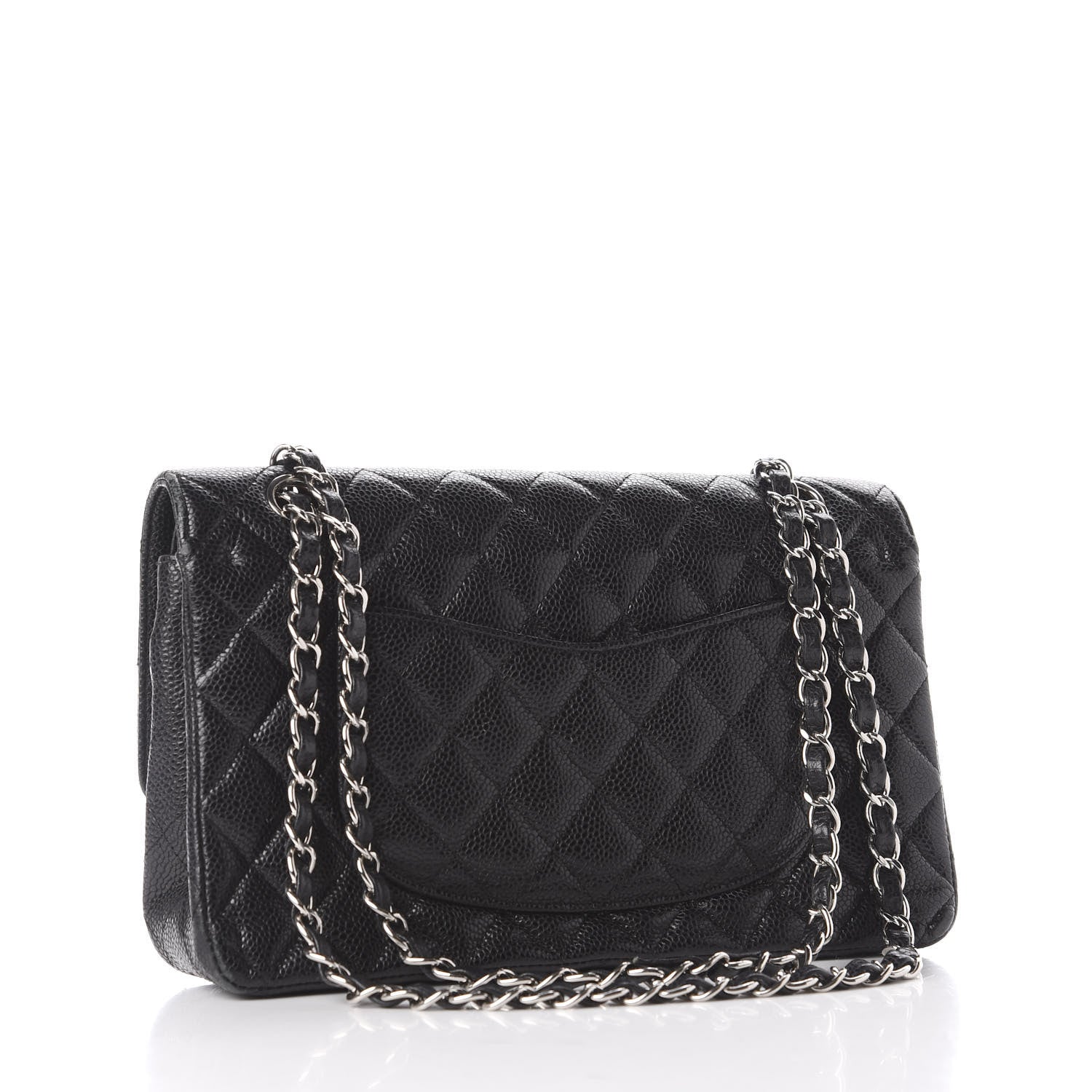 Chanel Caviar Quilted Medium Double Flap Black 2 of 9