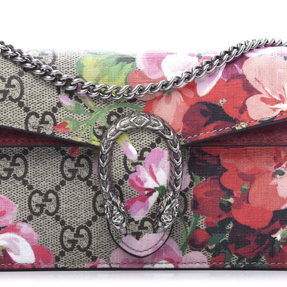 Gucci GG Supreme Monogram Blooms Super Mini Dionysus Shoulder Bag Beige Multicolor Dry Rose 11 of 12