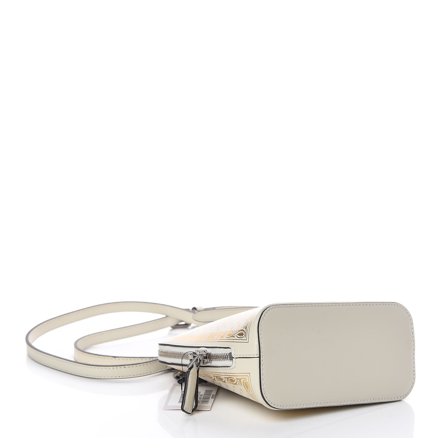 Gucci X SEGA Calfskin GUCCY Stars Mini Dome Shoulder Bag Mystic White Gold 7 of 9