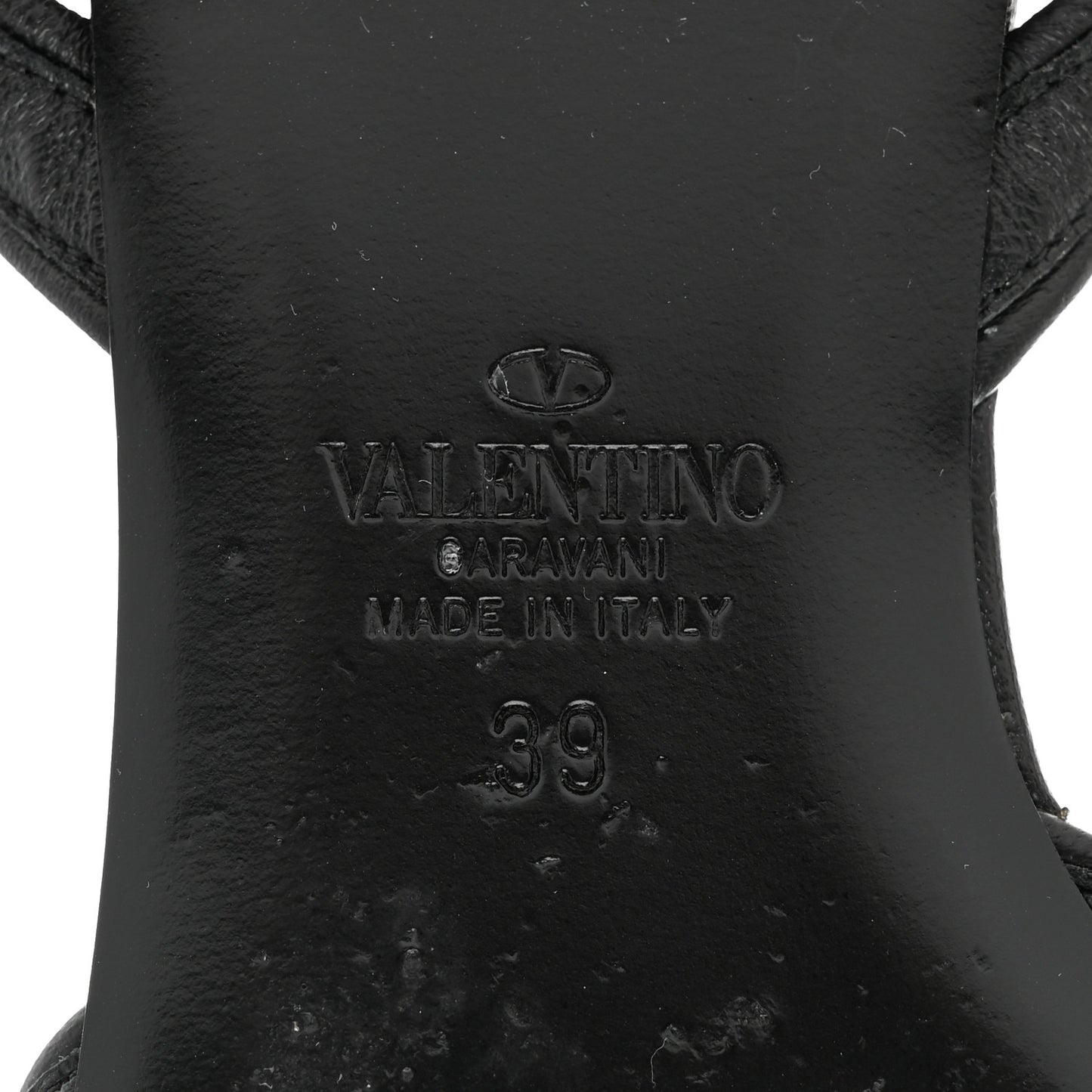 Calfskin Rockstud No Limit Gladiator Flat Thong Sandals 39 Black
