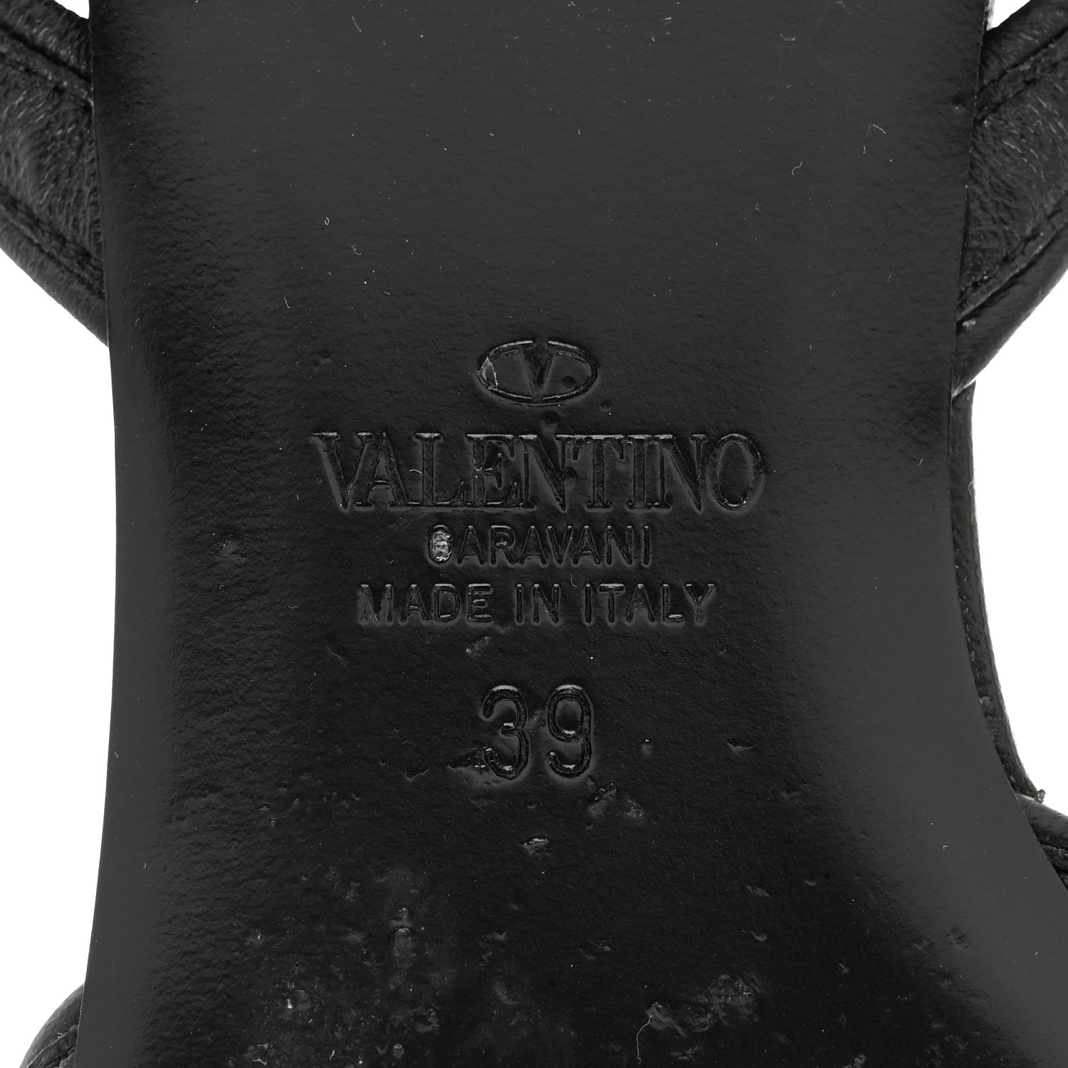 Valentino Garavani Calfskin Rockstud No Limit Gladiator Flat Thong Sandals 39 Black 8 of 11