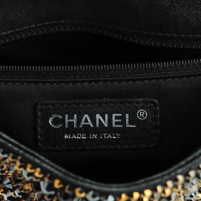 Chanel Strass Suede Mini Flap Black Gold 7 of 8