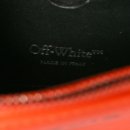 Off-White Calfskin Jitney 0.5 Cash Inside Crossbody Bag Orange 6 of 9