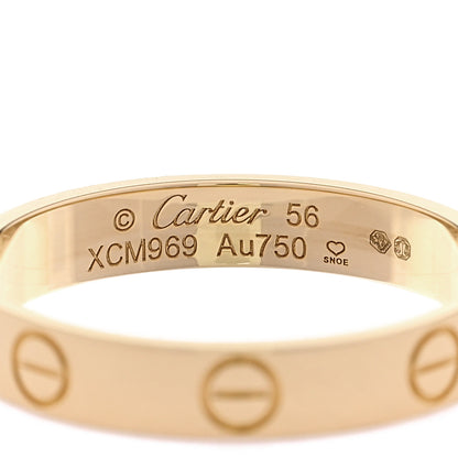 Cartier 18K Yellow Gold 3.5mm LOVE Wedding Band Ring 56 7.75 4 of 5