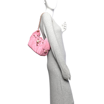 Chanel Caviar Quilted Mini Chanel 25 Handbag Pink 2 of 11