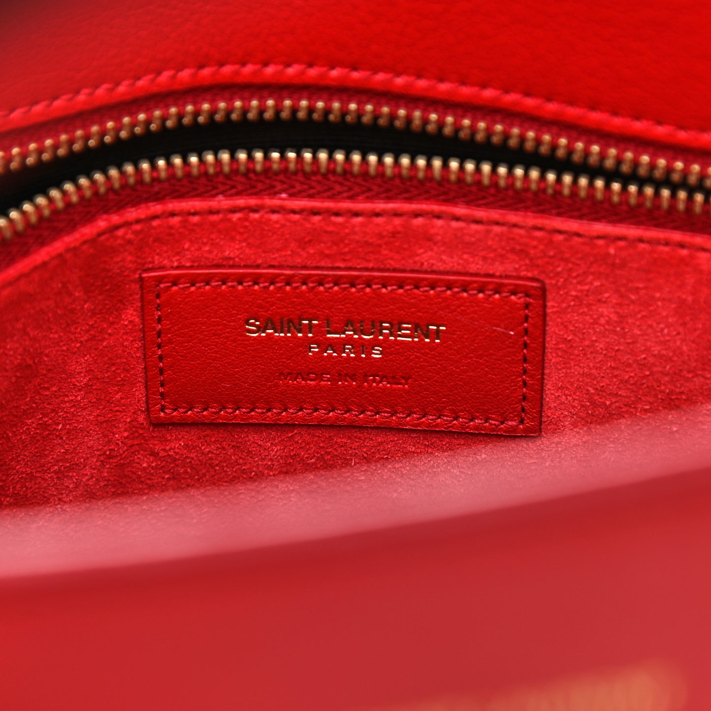 Calfskin Small Sac De Jour Vermillion