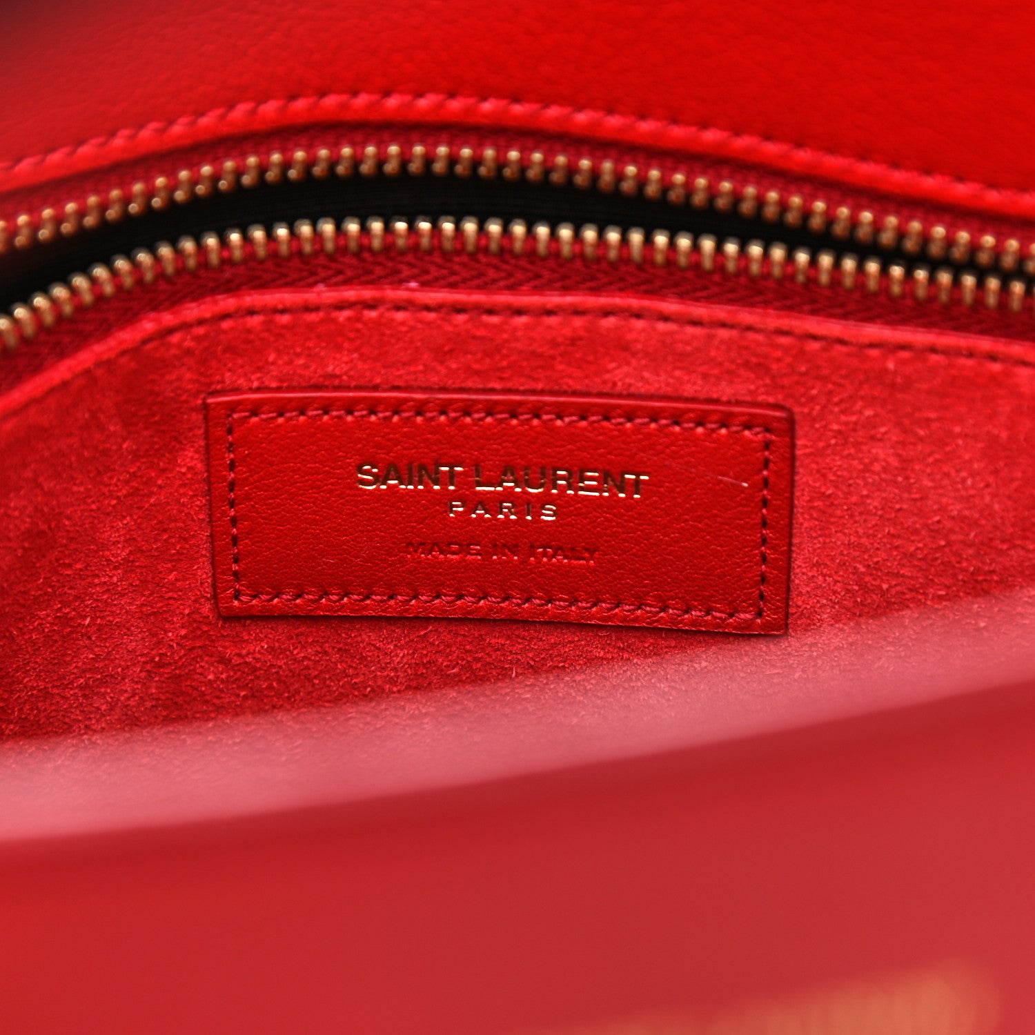 Saint Laurent Calfskin Small Sac De Jour Vermillion 6 of 12