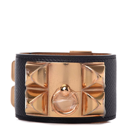Hermes Epsom Collier de Chien CDC Bracelet S Black 1 of 7