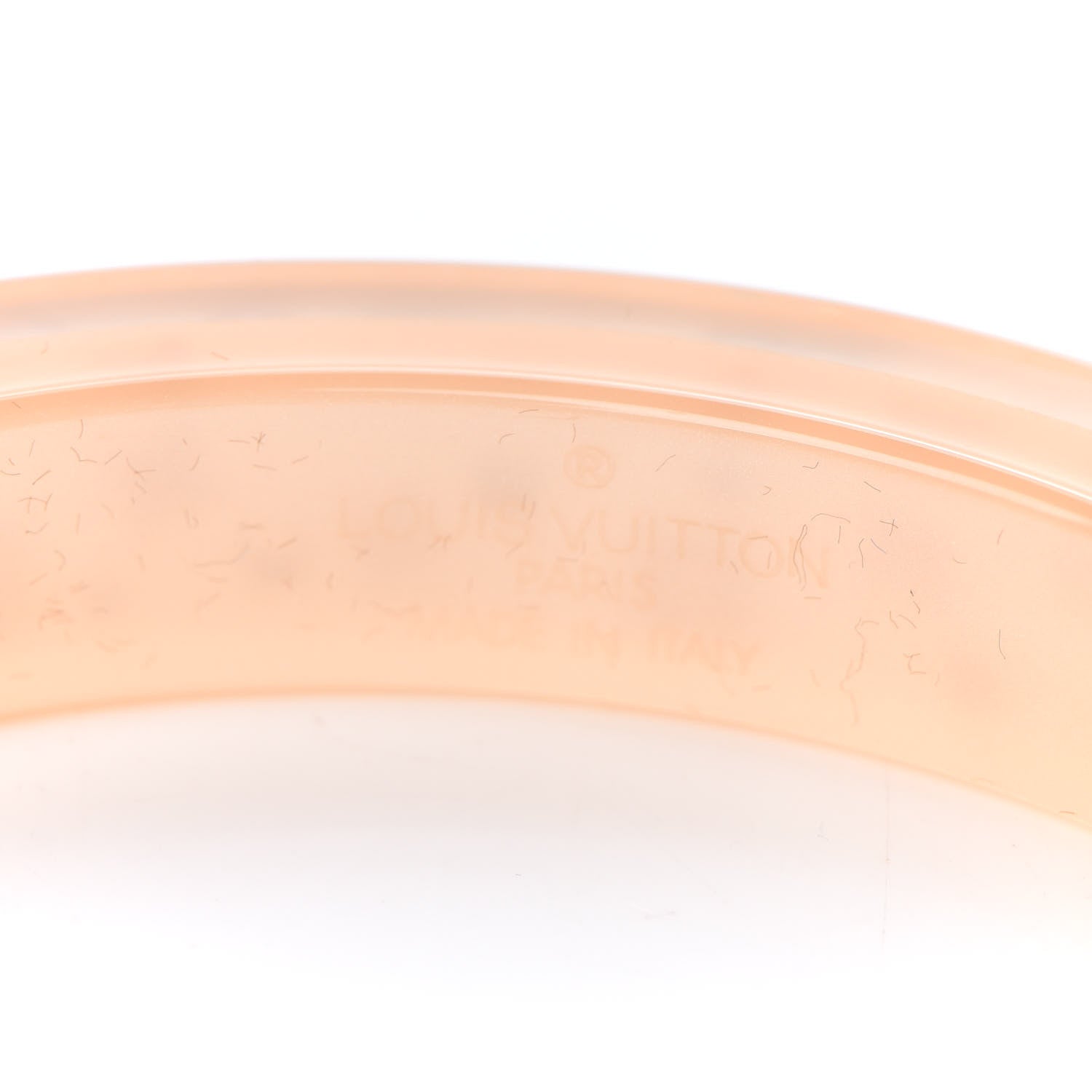 Louis Vuitton Resin Swarovski Inclusion Art Deco TPM Bracelet M Beige 4 of 5