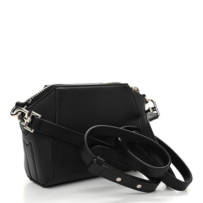 Givenchy Sugar Goatskin Nano Antigona Black 3 of 9