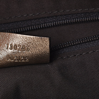 Gucci Satin Monogram Medium Abbey Shoulder Bag Bronze 6 of 9