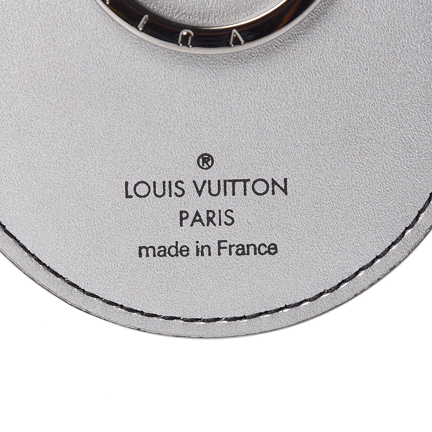 Louis Vuitton Metallic Monogram LV Bag Charm Key Holder Silver 3 of 6