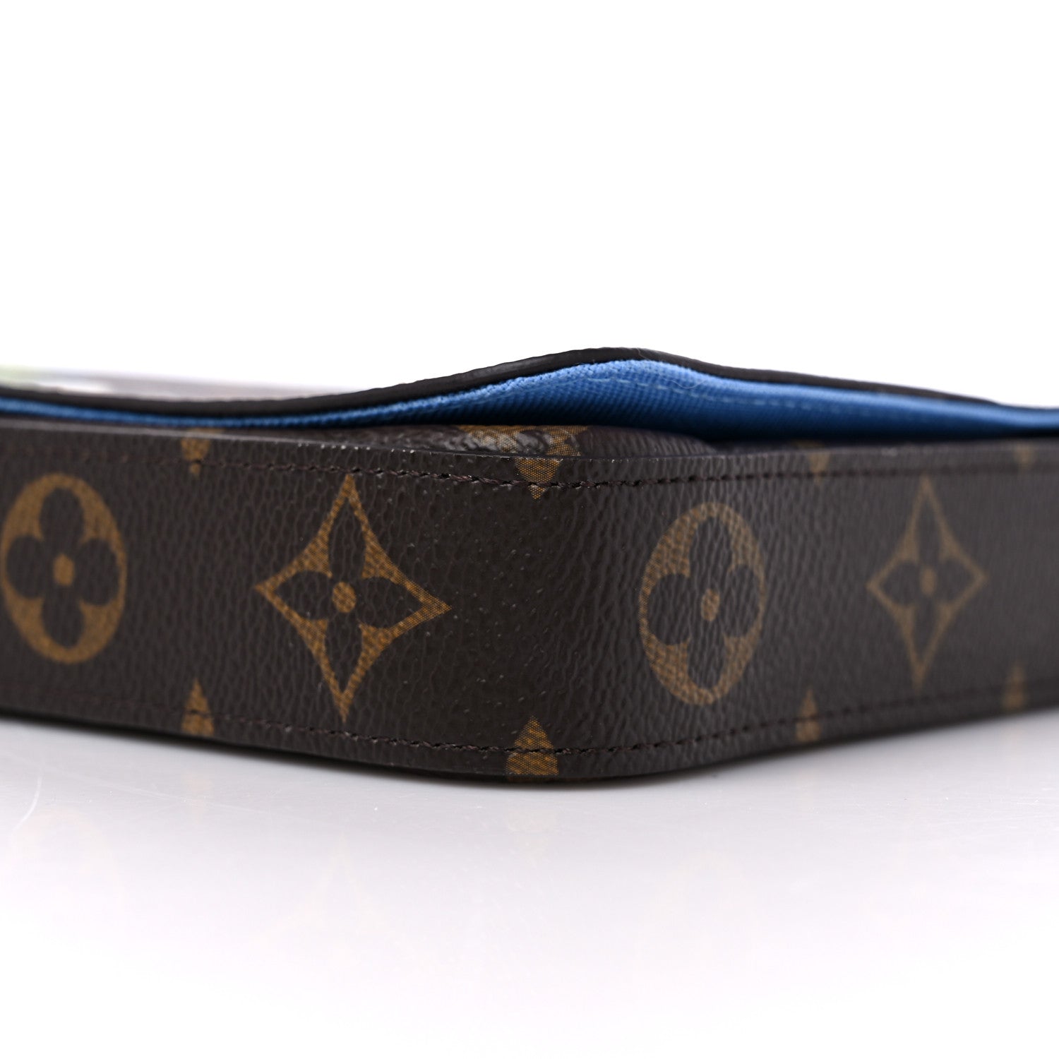Louis Vuitton Monogram 2021 Christmas Animation China Wall Pochette Felicie Chain Wallet Myosotis Blue 8 of 9