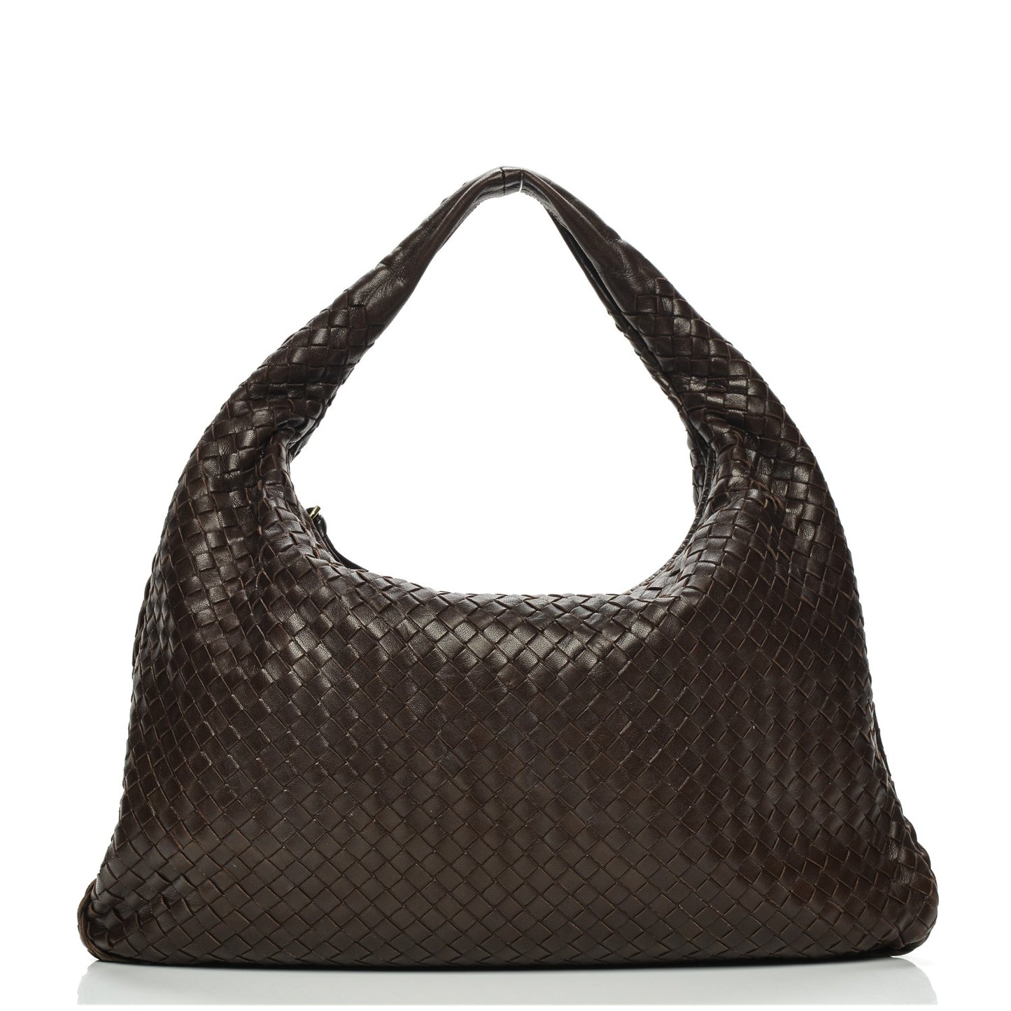 Nappa Intrecciato Large Veneta Hobo Ebano