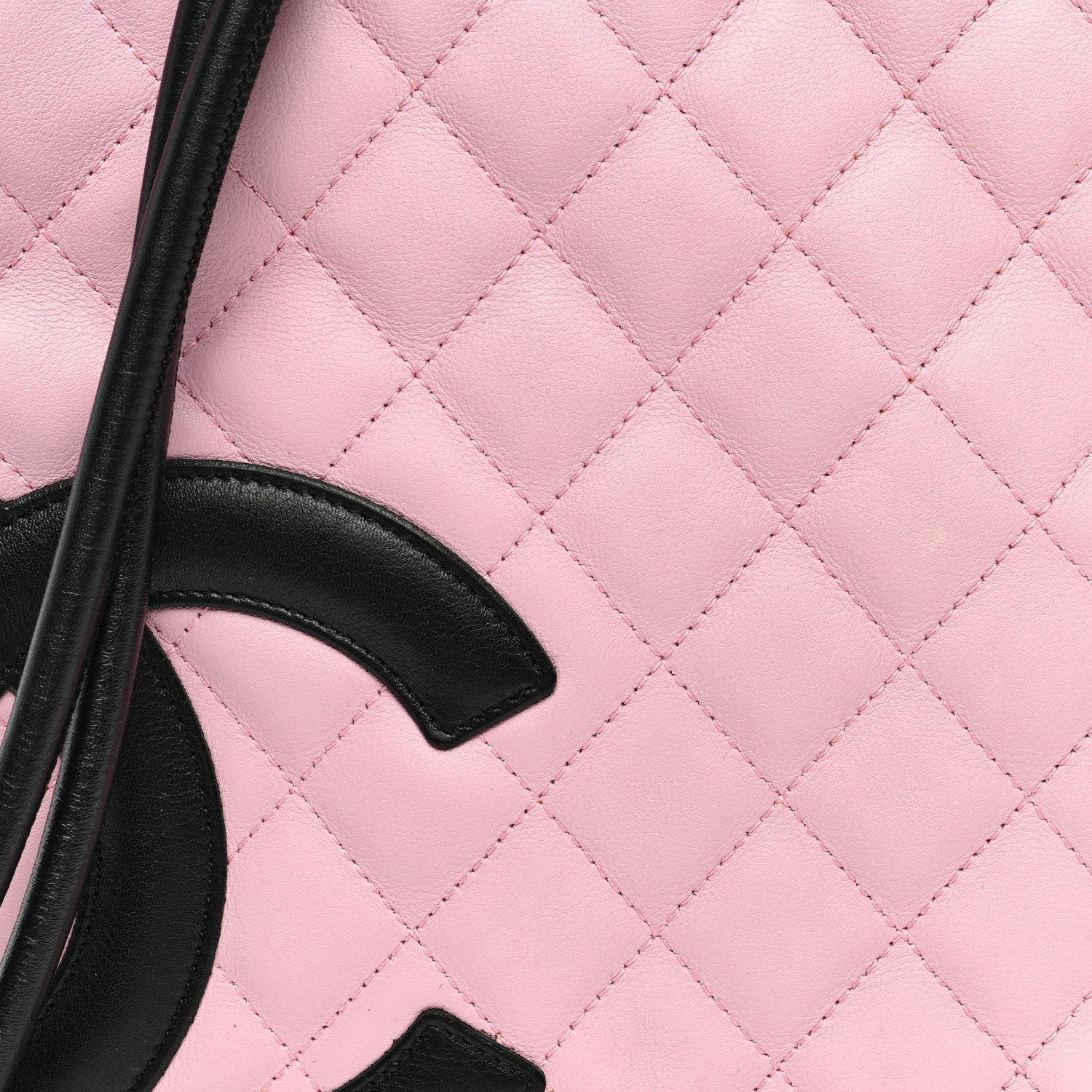 Chanel Calfskin Quilted Medium Cambon Messenger Pink Black 8 of 10