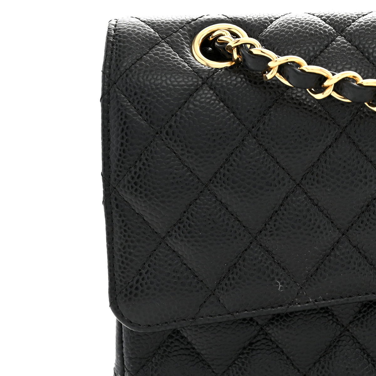 Chanel Caviar Quilted Medium Double Flap Black 11 of 12