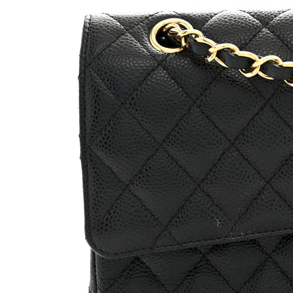 Chanel Caviar Quilted Medium Double Flap Black 11 of 12