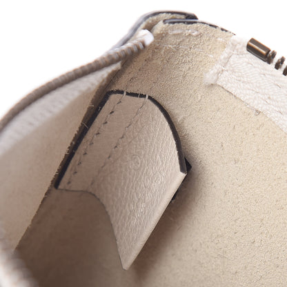 Gucci Pebbled Calfskin Medium Logo Portfolio Clutch White 8 of 9