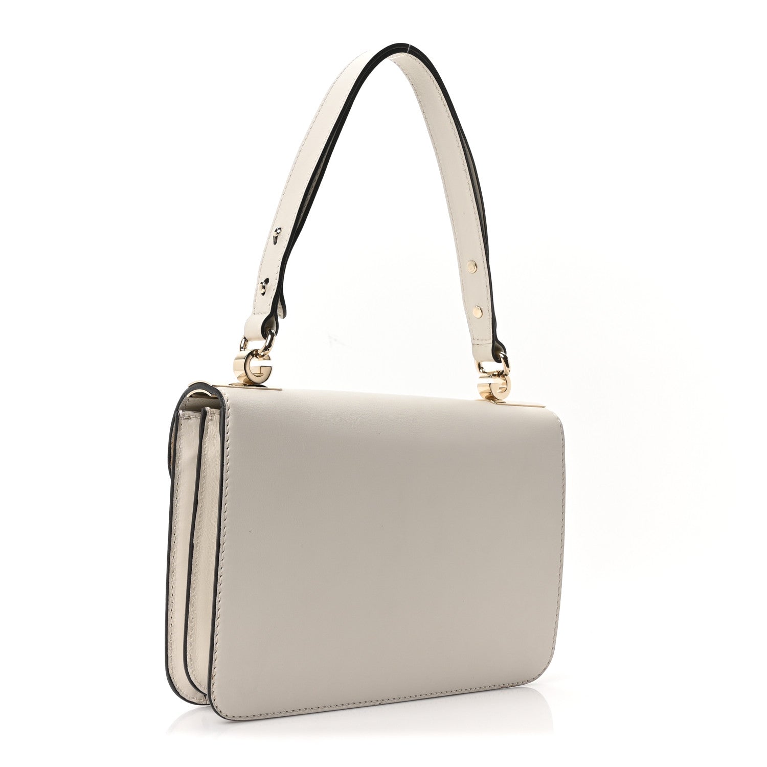 Gucci Calfskin Medium 1973 Shoulder Flap Bag Ivory 3 of 10