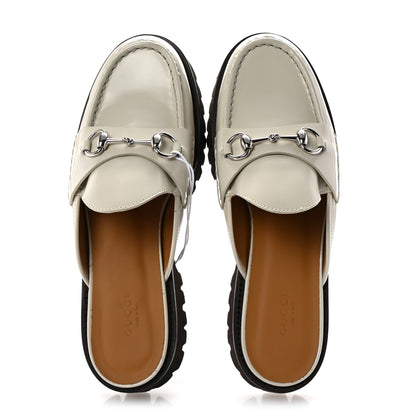 Gucci Cordovan Lux Horsebit Platform Mules 41 Mystic White 2 of 10